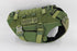 Green B.A.T K9 Ballistic Protection System with tactical MOLLE attachments