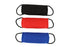 Three french linen dog training aides in black, red, and blue Titan Ultra K9