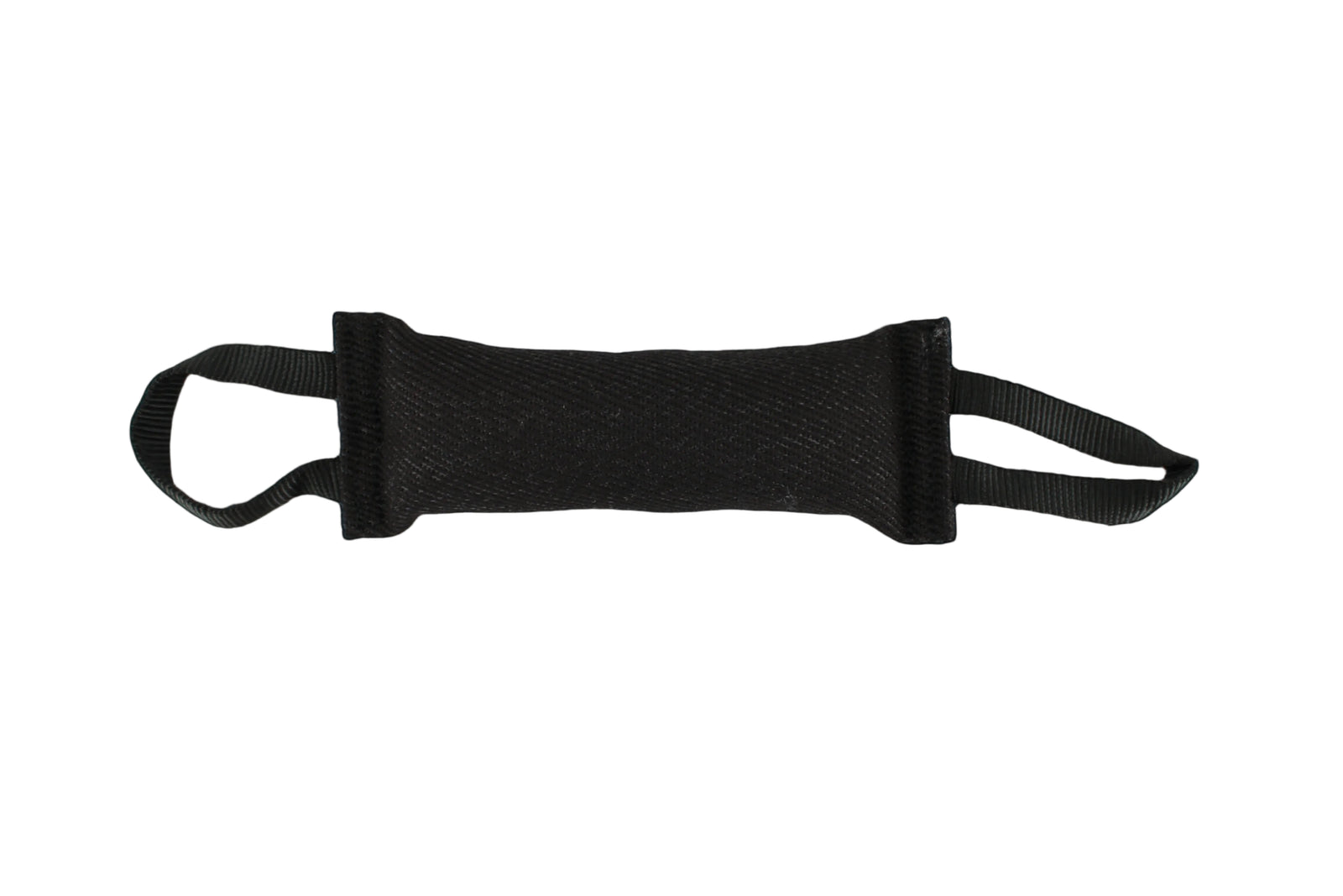 Black Dog Reward Toy with two handle straps by Titan Ultra K9