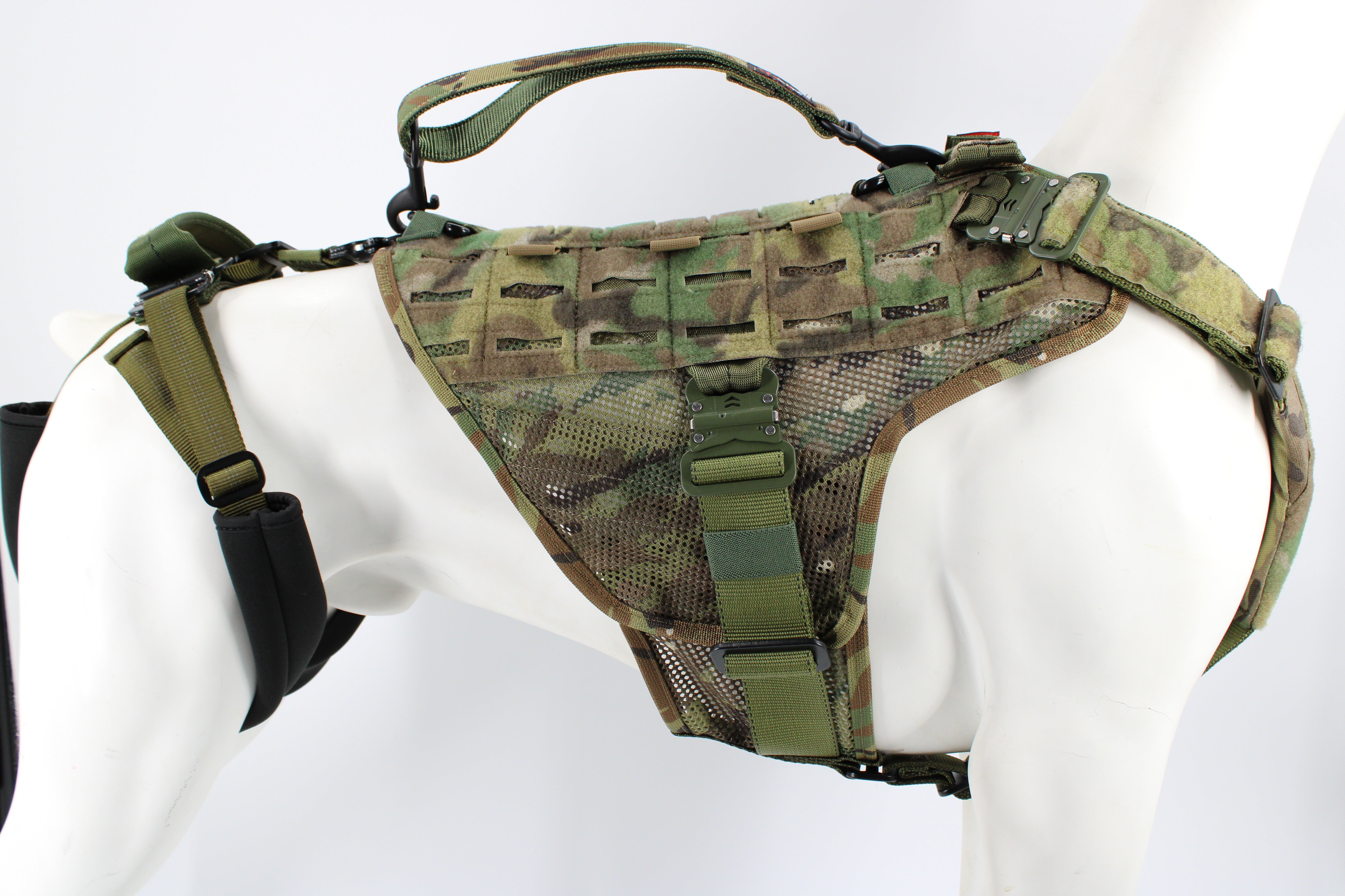 Swiss Seat Leg Strap Attachment Made with Kryptos Buckles