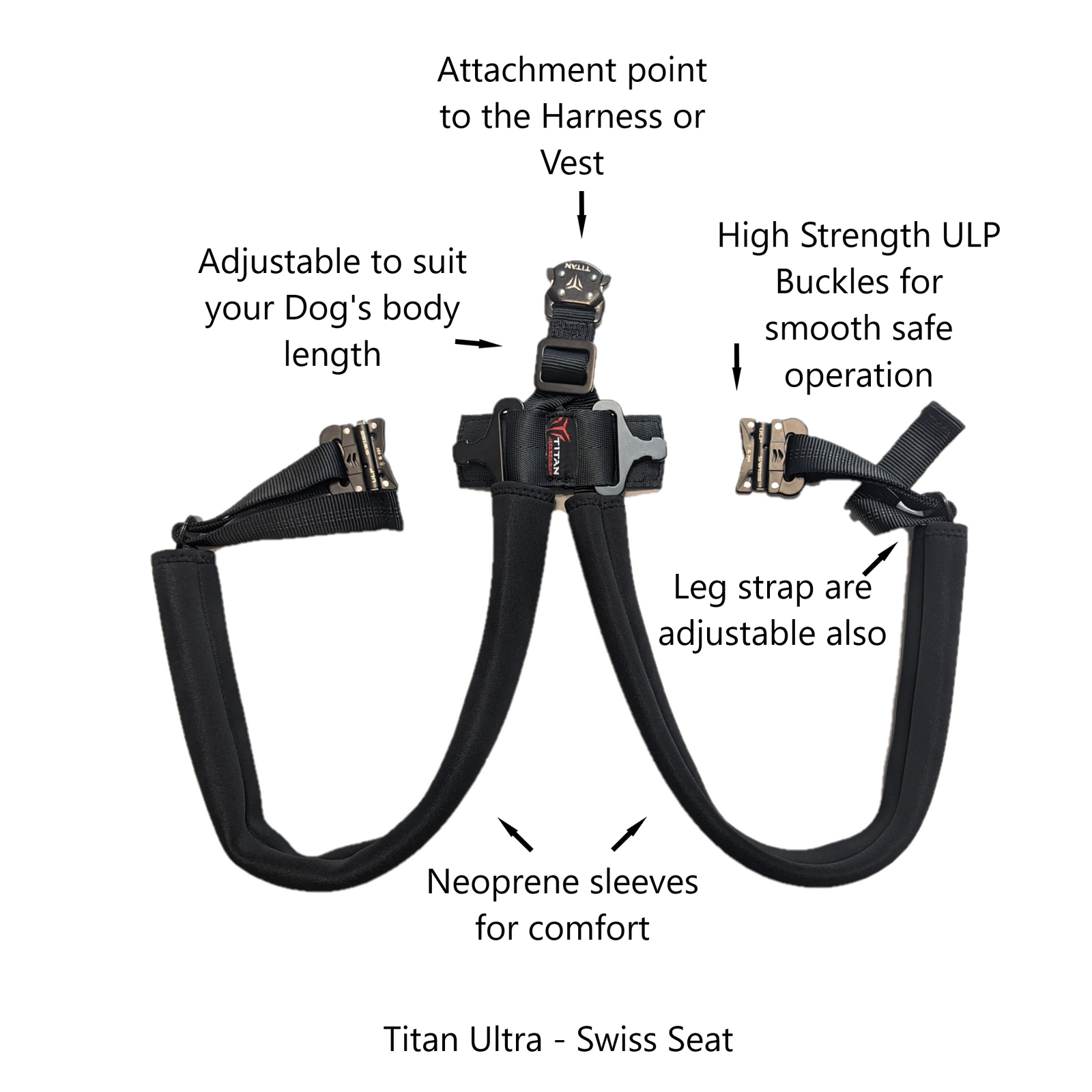 Swiss Seat - Leg Strap Attachment